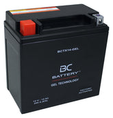 BCTX14-GEL| Batteria Moto al GEL,YTX14-BS,12V,12Ah,CCA:200Amp,150x87x146mm - BC Battery Italian Official Website